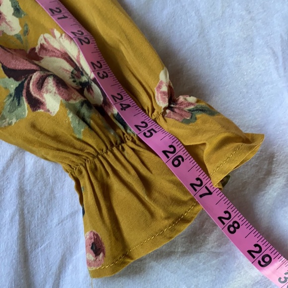 floral print long sleeve bohemian S - Picture 9 of 10